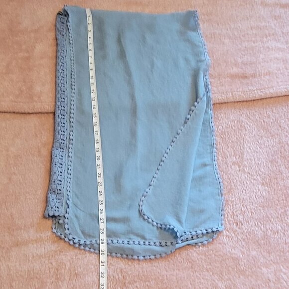 Steve Madden baby blue open shaw duster kimono coverup wrap. O/S - Picture 5 of 6